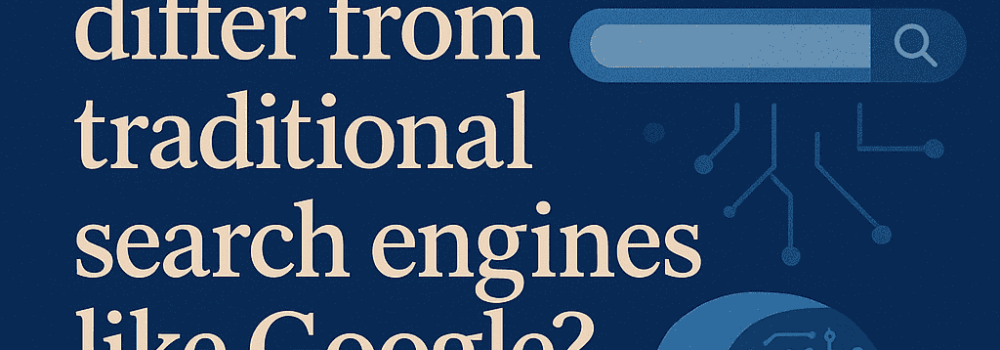 How do AI search engines differ from traditional search engines like Google?